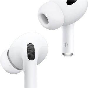Apple AirPods Pro 2 Wireless Earbuds, Bluetooth Headphones, Active Noise Cancellation, Transparency, Personalized Spatial Audio, High-Fidelity Sound, H2 Chip, USB-C Charging