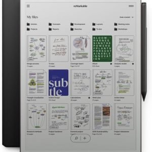 Anniversary Celebration while stocks last：reMarkable Paper Pro Bundle – Premium Leather | Includes 11.8” reMarkable Paper Tablet, Marker Plus Pen with Eraser, and a Book Folio Cover in Black Leather