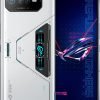 ASUS ROG Phone 6 Cell Phone, 6.78” FHD+ 2448x1080 165Hz, 6000mAh Battery, 50MP/13MP/5MP Triple Camera, 12MP Front, 12GB RAM, 256GB, 5G LTE Unlocked Dual SIM, White, AI2201-12G256G